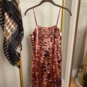 Sparkle Sequin Pink Mini Dress